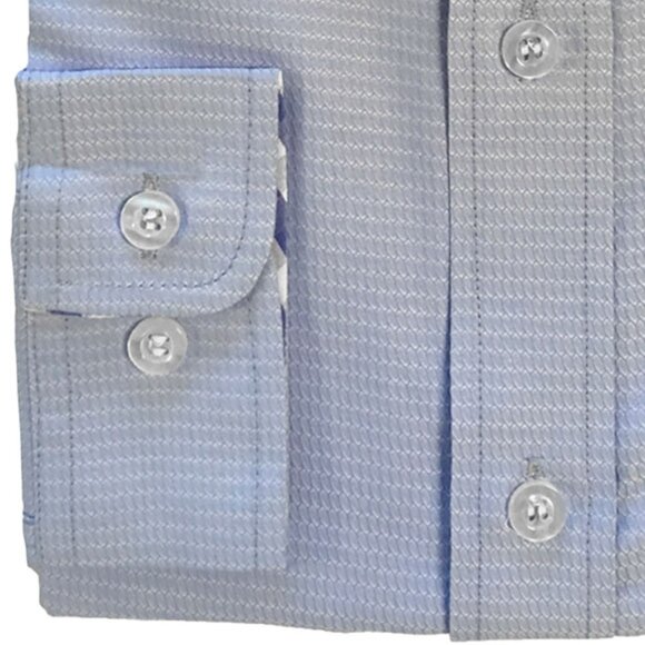 Poshers Exclusive! Boys Perry Ellis Dress Shirt w/ Tie Slim Fit, Grey - Picture 3 of 4